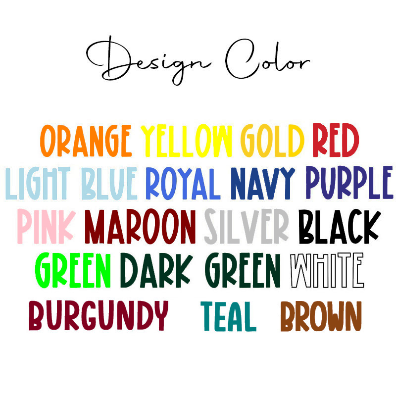 Personalized Mascot School Spirit Simple Contrasting Color Design Teacher T-Shirt