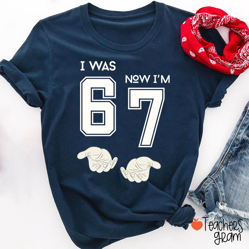 Seventh Birthday I Was Six Now I'm Seven T-Shirt