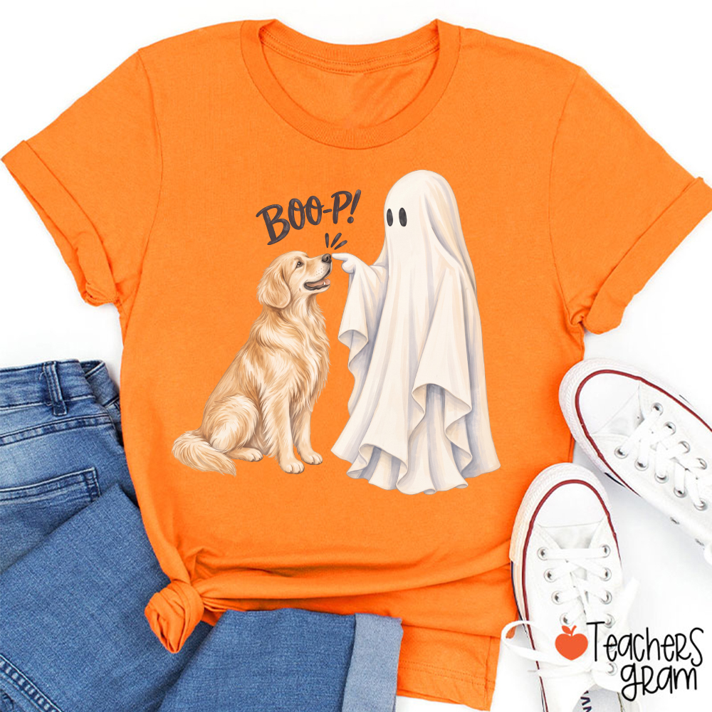 Personalized Dog Breed Ghost And Dog Breed Halloween Teacher T-Shirt