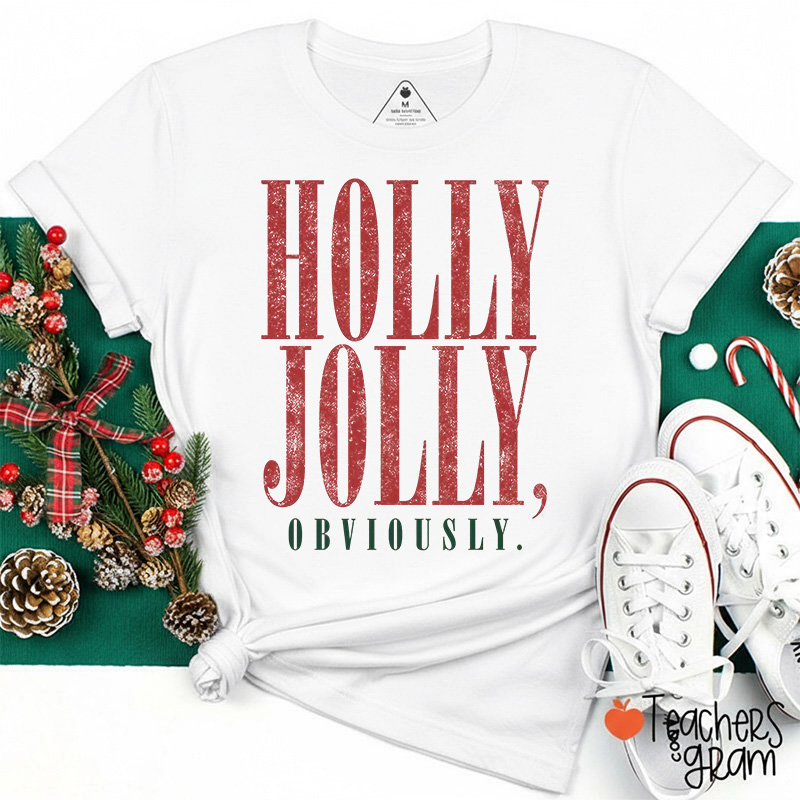 Personalized Merry Obviously Christmas Teacher T-Shirt
