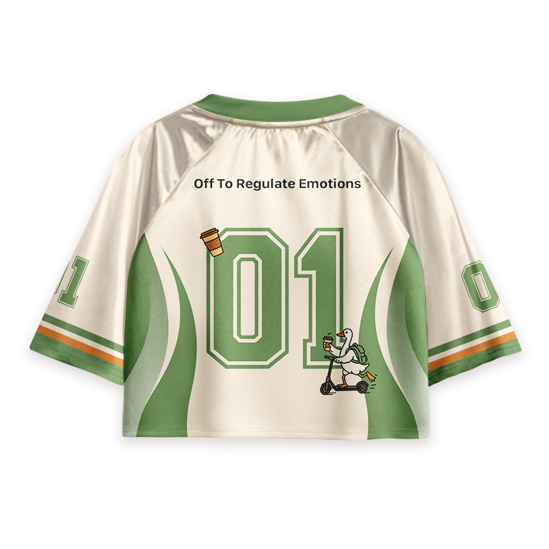 Off To Regulate Emotions Teacher Crop Jersey