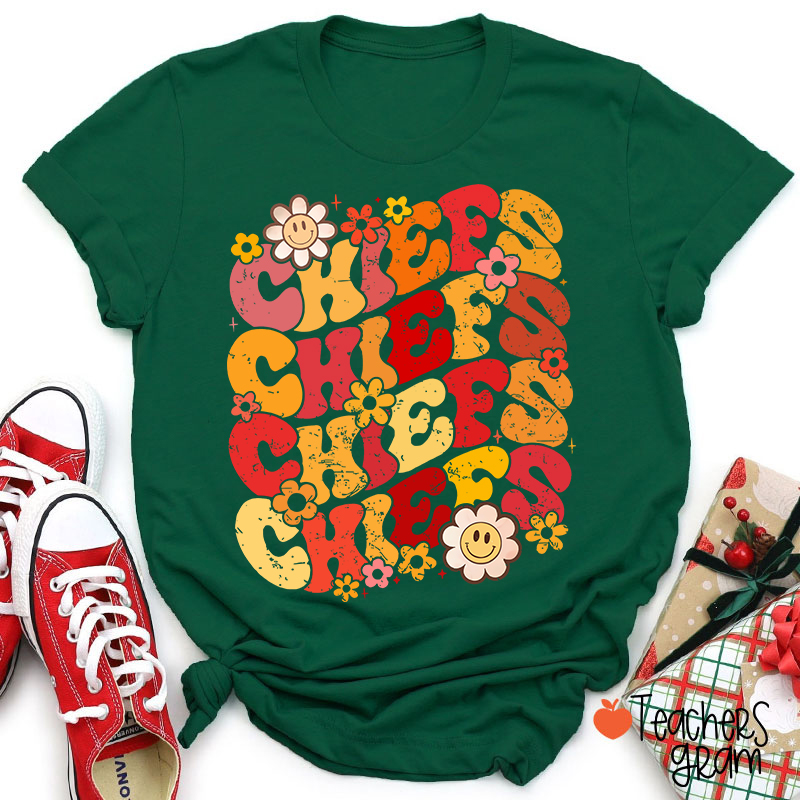Personalized Mascot Game Day Flowers Teacher T-Shirt