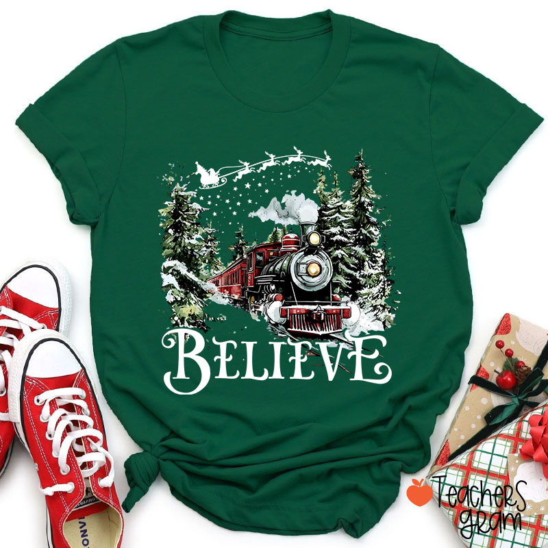 Believe Polar Express Teacher T-Shirt