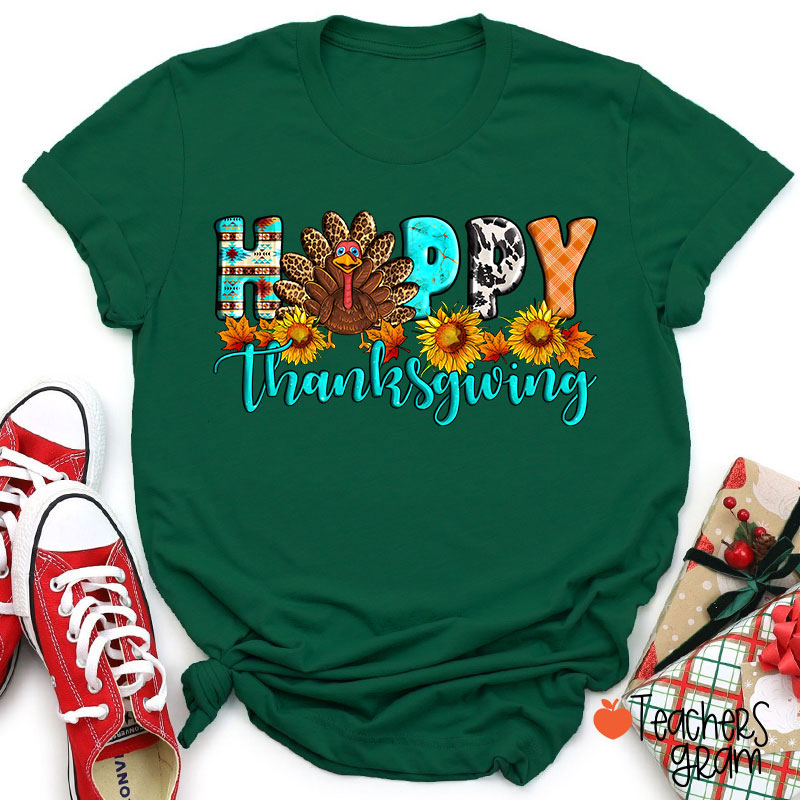 Happy Thanksgiving Teacher T-Shirt