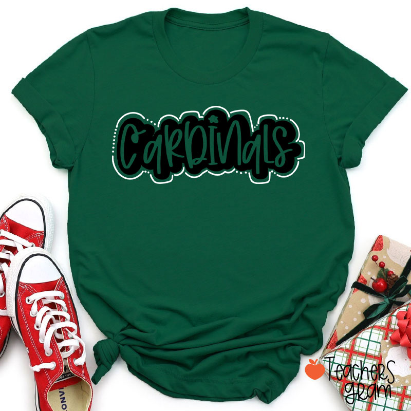 Personalized Mascot School Spirit Game Day Teacher T-Shirt