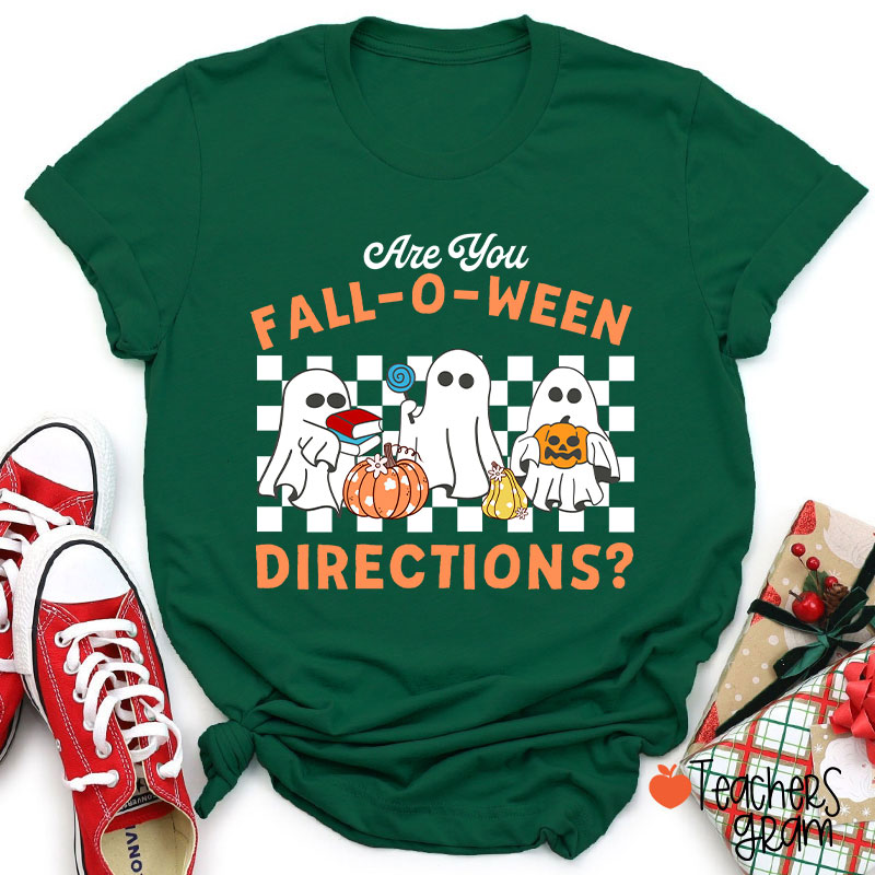 Fall-O-Ween Directions Teacher T-Shirt