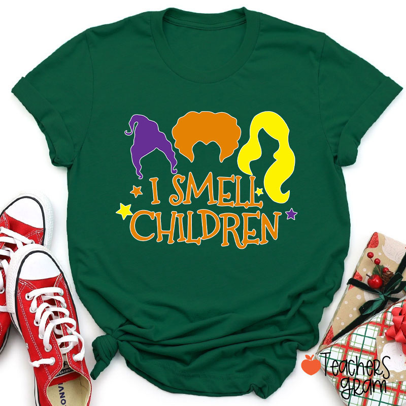 Spooky Witches I Smell Children Teacher T-Shirt
