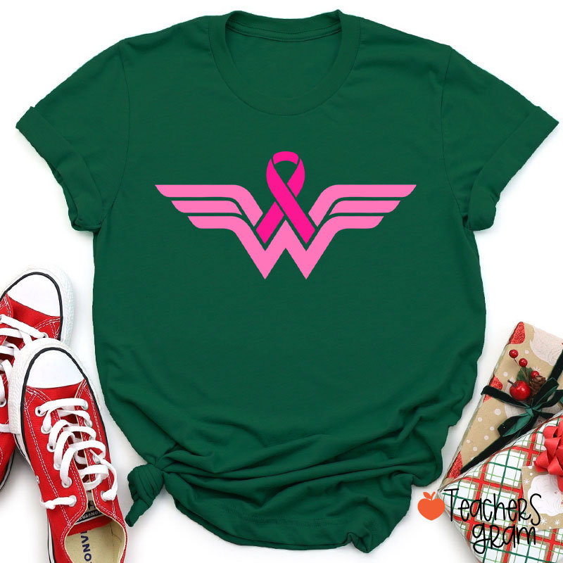 Strong Woman Cancer Fighter Teacher T-Shirt