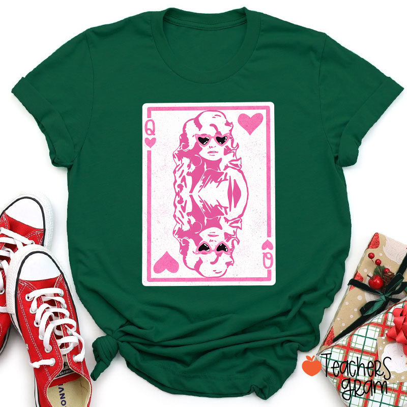 Queen of Hearts Teacher T-Shirt