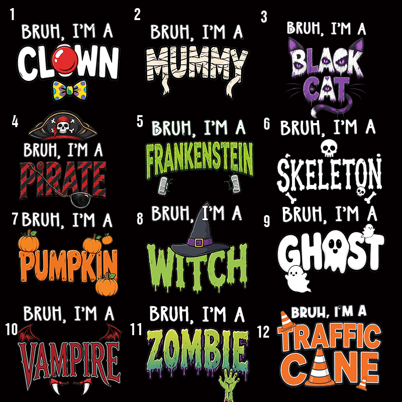 Personalized Bruh I'm A Costume Matching Halloween Teacher T‑Shirt