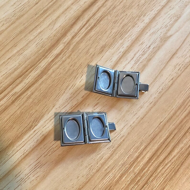 Silver Book Teacher Hair Clips