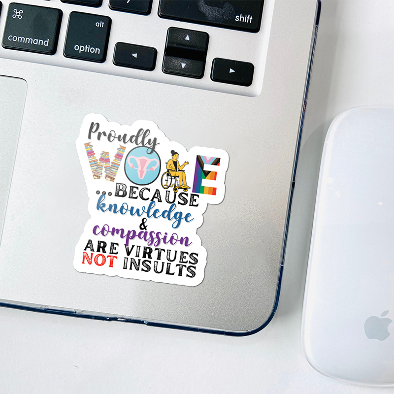 Proudly Woke Teacher Stickers