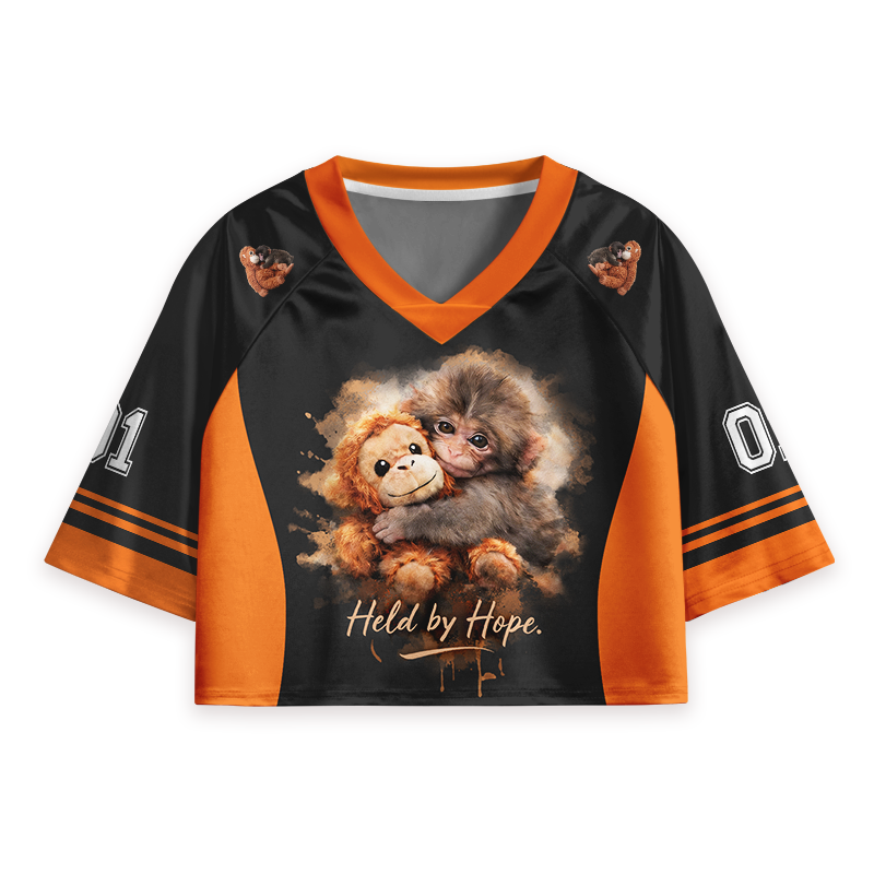 Held By Hope Punch Monkey Teacher Crop Jersey