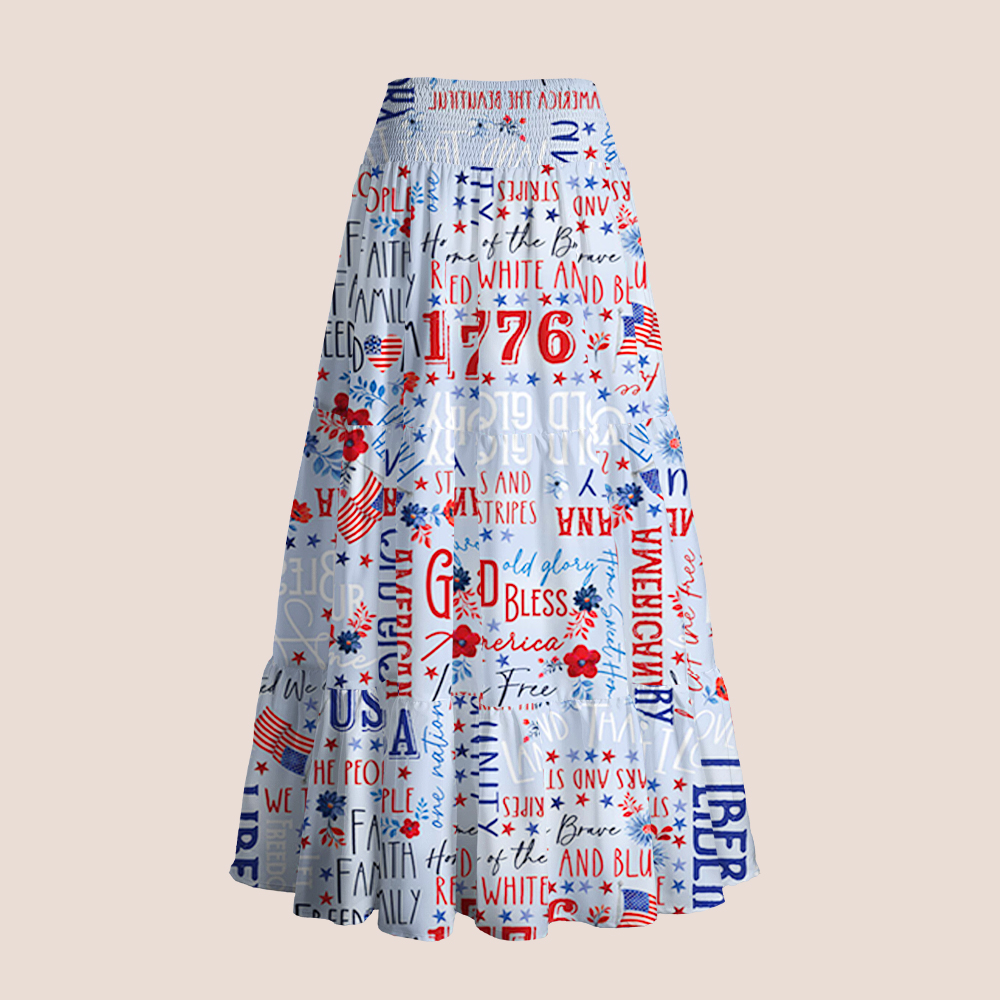 We The People Teacher Tiered Skirt