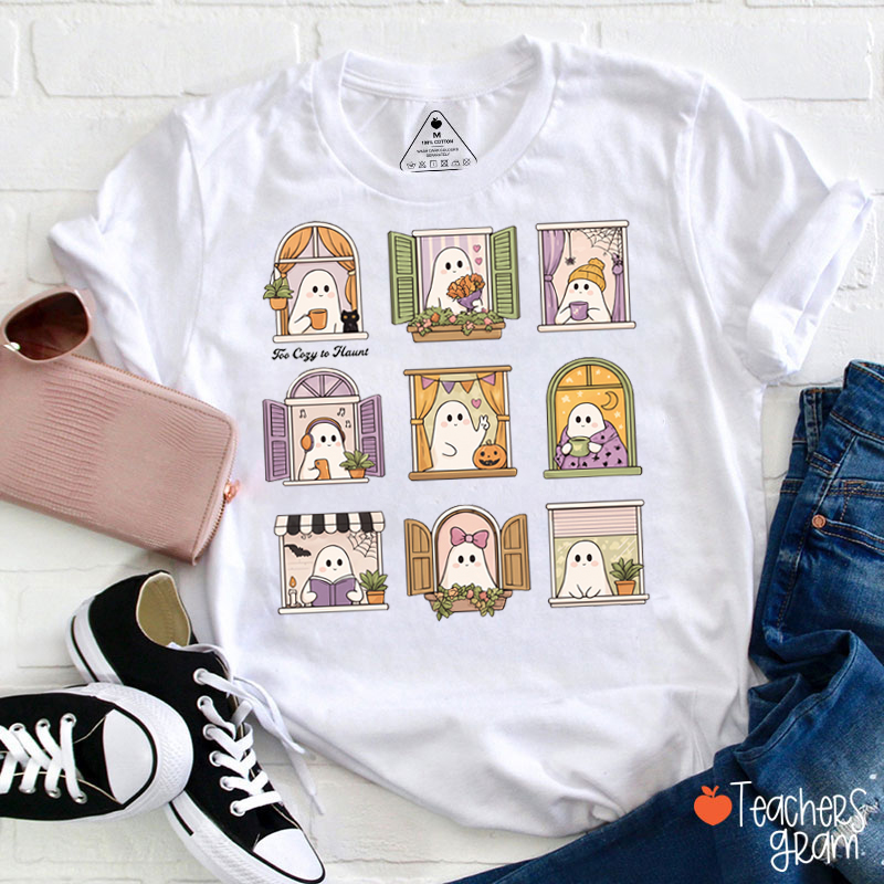 Ghosts In The Windows Teacher T-Shirt