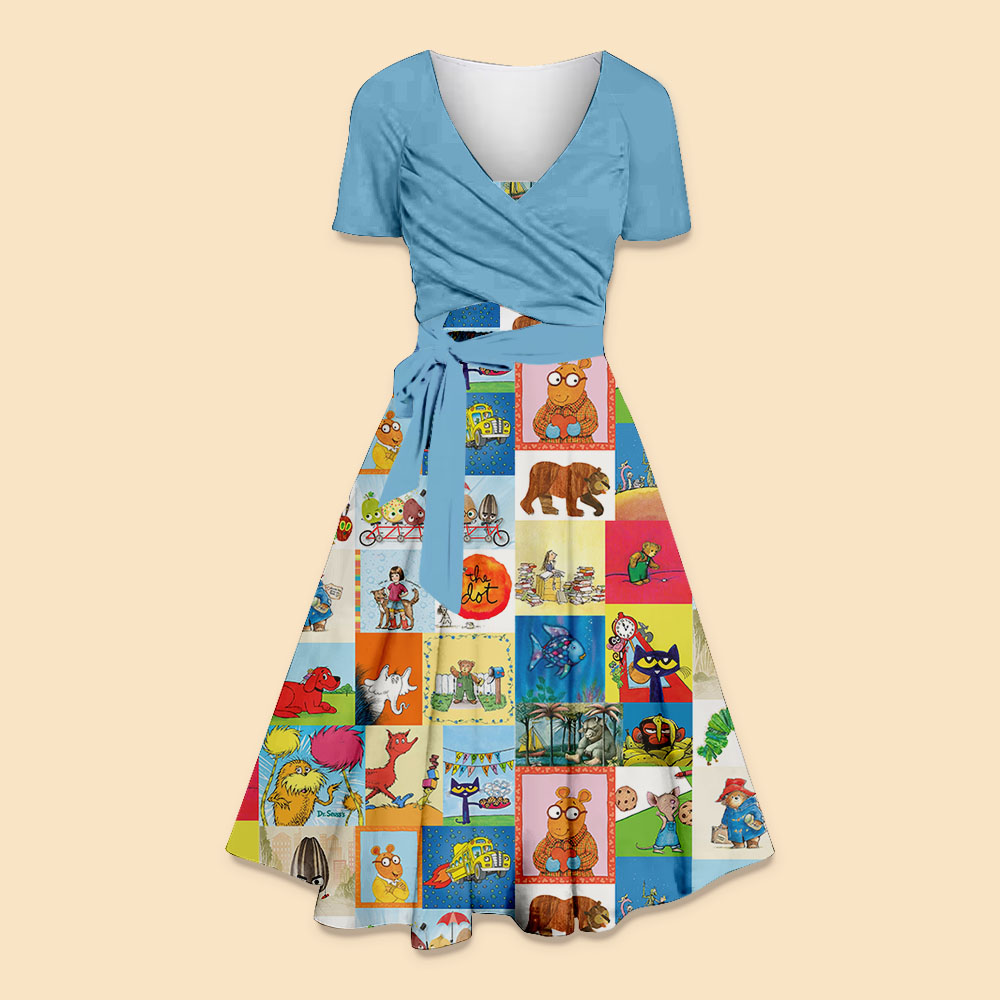 I Still Read Children's Books Teacher Uspender Long Skirt Top Suit