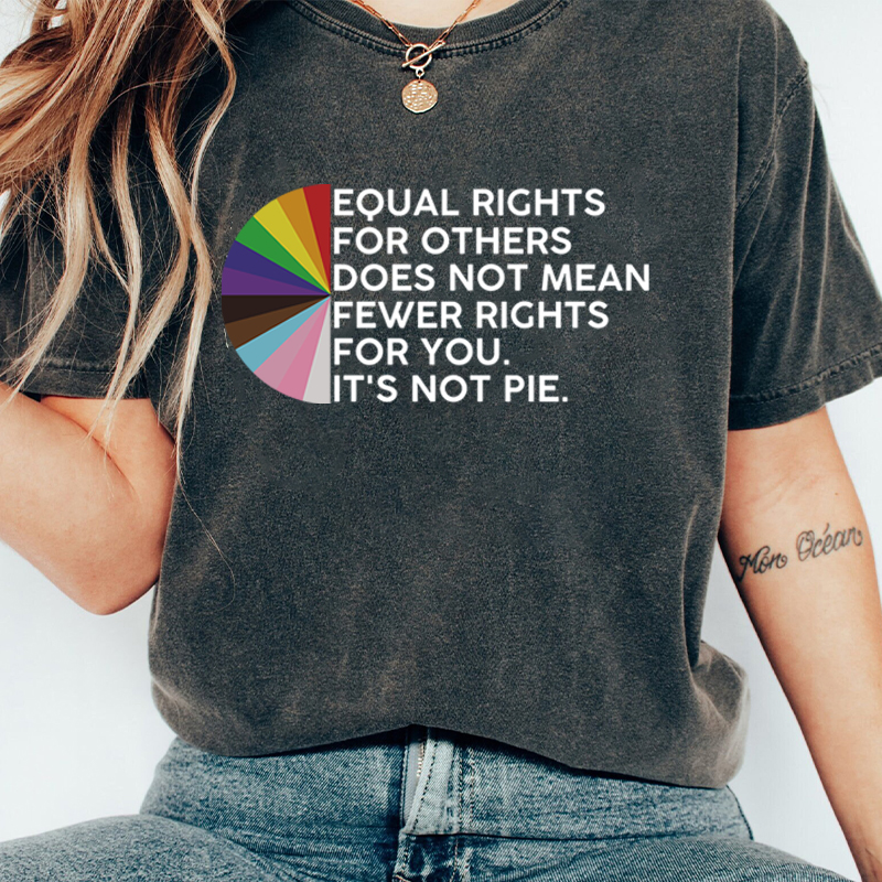 Equal Rights For Others Teacher Washed T-Shirt