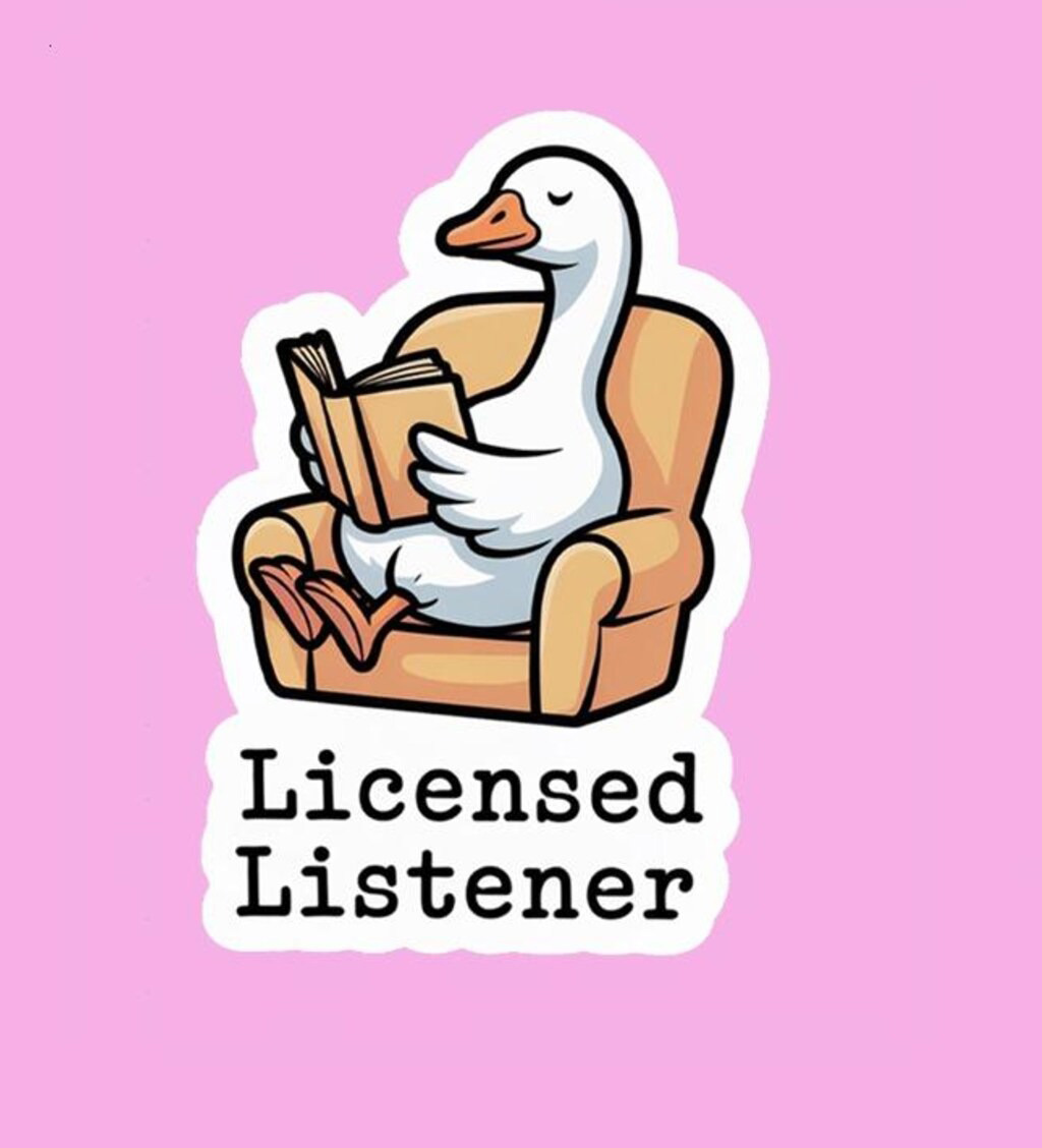 Licensed Listener Goose Teacher Stickers