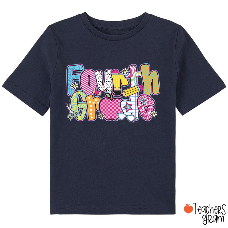 Personalized Grade Apple First Day Class T-Shirt