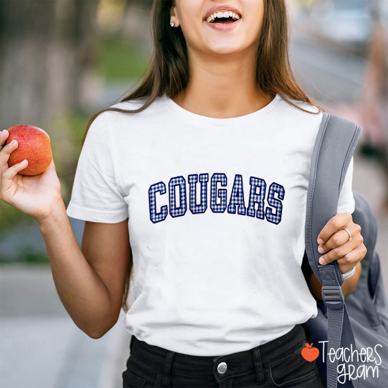 Personalized Colorful Paild Mascot Teacher T-Shirt