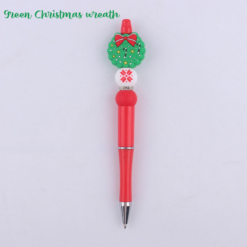 Personalized Christmas Silicone Bead Ballpoint Teacher Pens(30% Off Buy 10+, 50% Off Buy 30+)