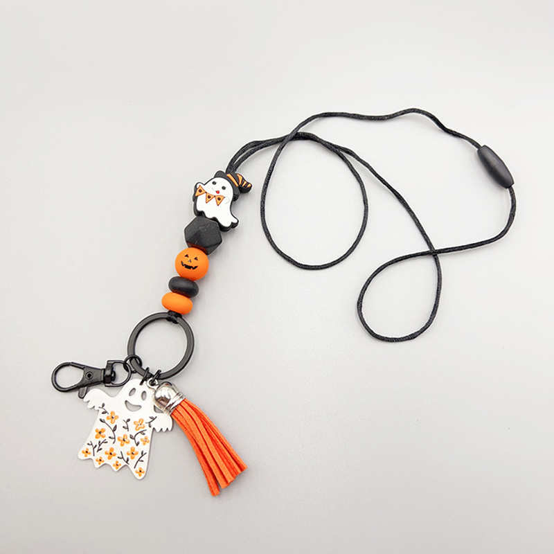 Silicone Halloween Teacher Lanyard