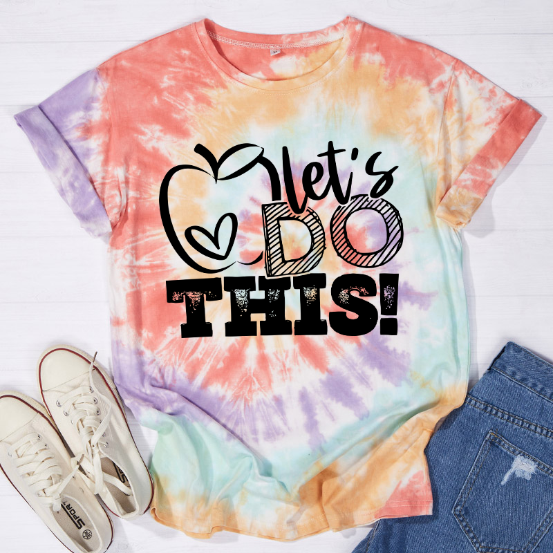 Kiddo Let's Do It Teacher Tie-dye T-Shirt