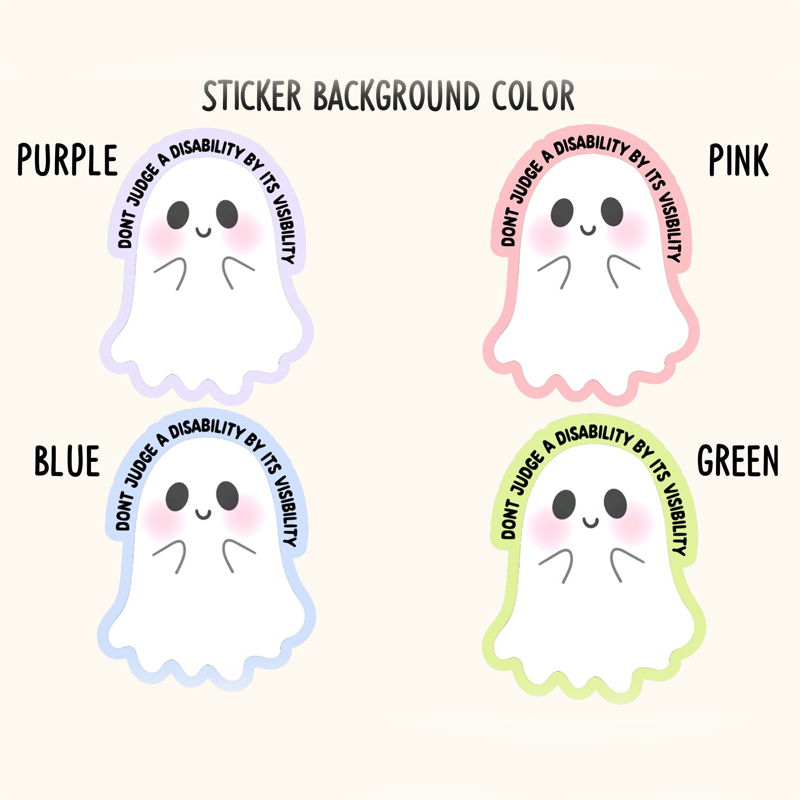 Don't Judge A Disability Stickers