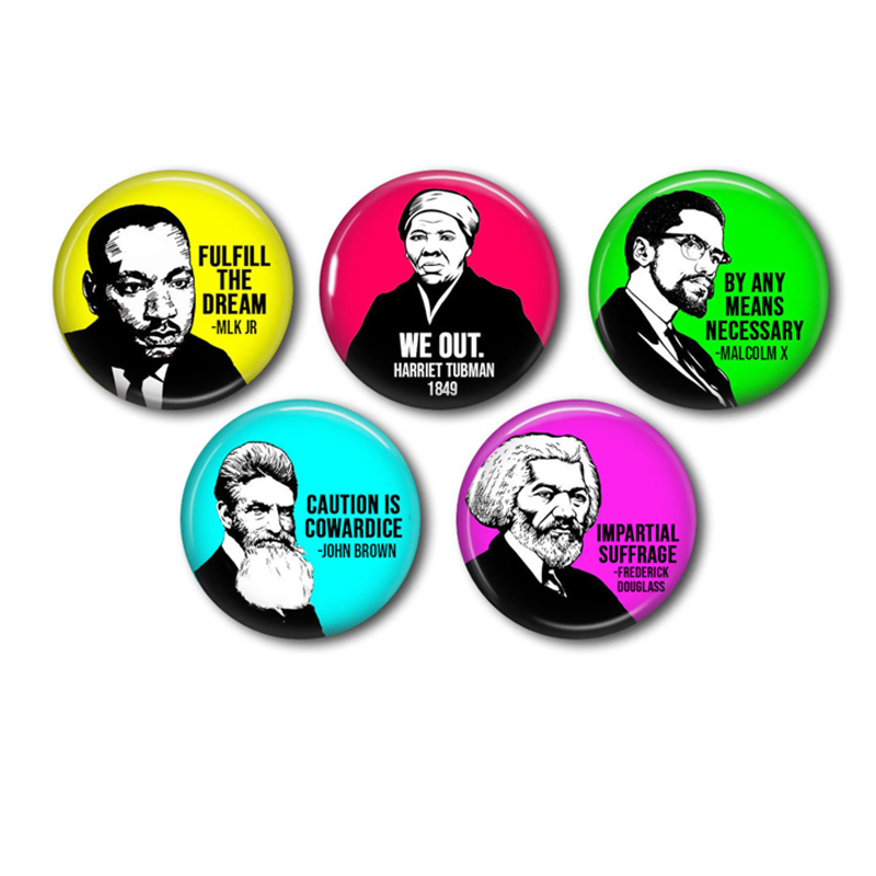 Civil Rights Leaders Teacher Pinback Button