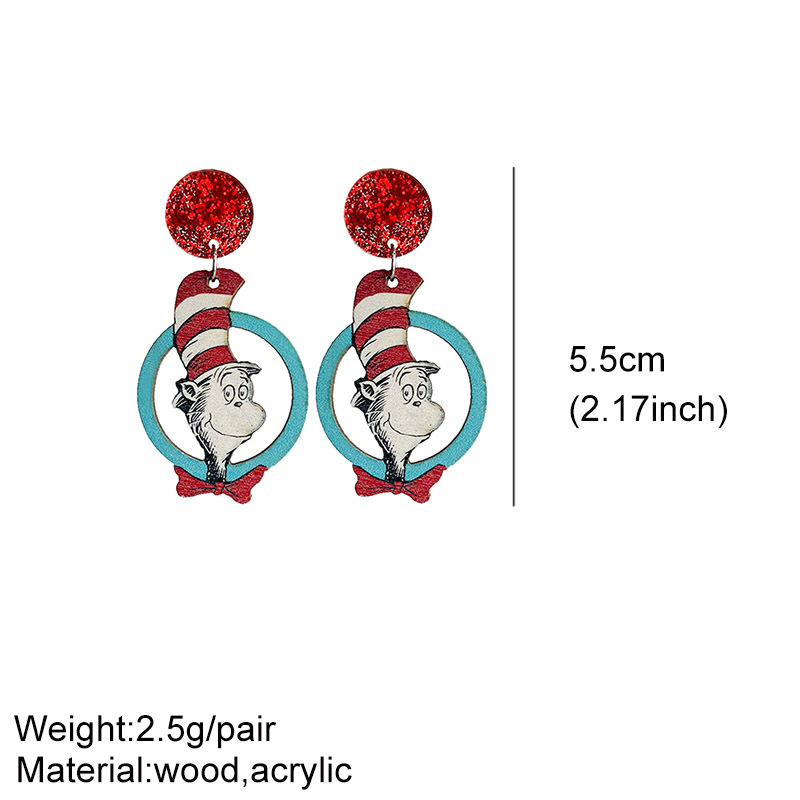 Reading Is My Thing Teacher Wooden Earrings