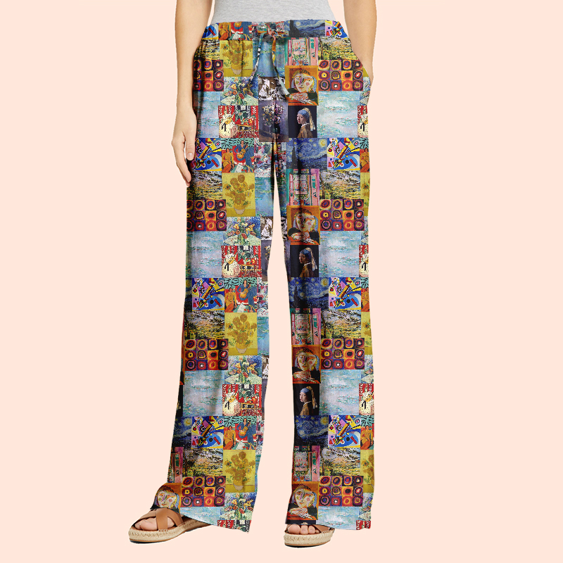 Falling Into The Ocean Of Art Teacher Wide Leg Pants