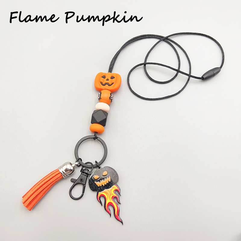 Silicone Halloween Teacher Lanyard