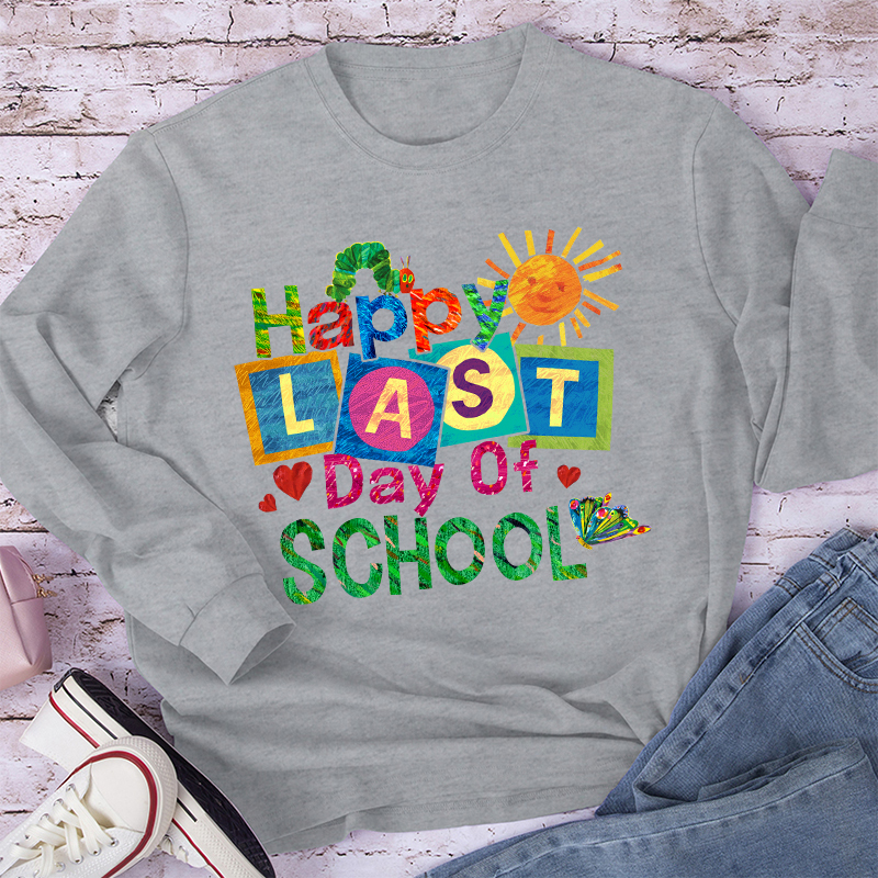Summer Happy Last Day Of School Teacher Long Sleeve T-Shirt