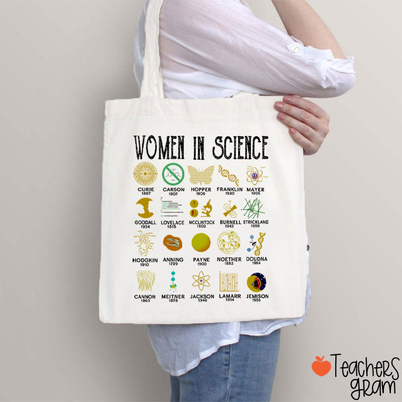 Smart Women In Science Teacher Tote Bag