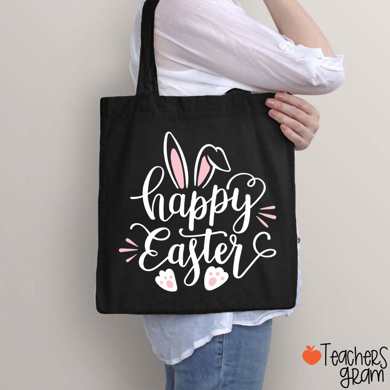 Happy Easter Bunny Teacher Tote Bag
