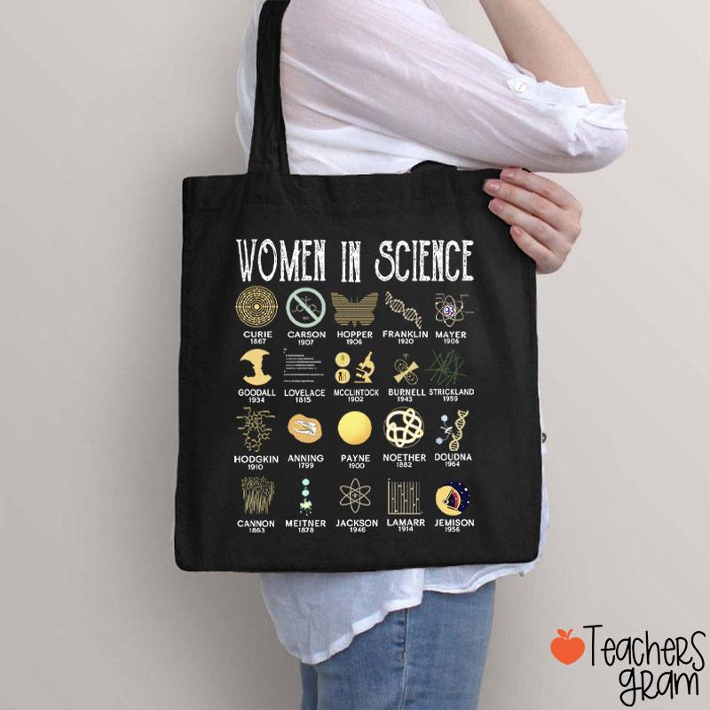 Smart Women In Science Teacher Tote Bag
