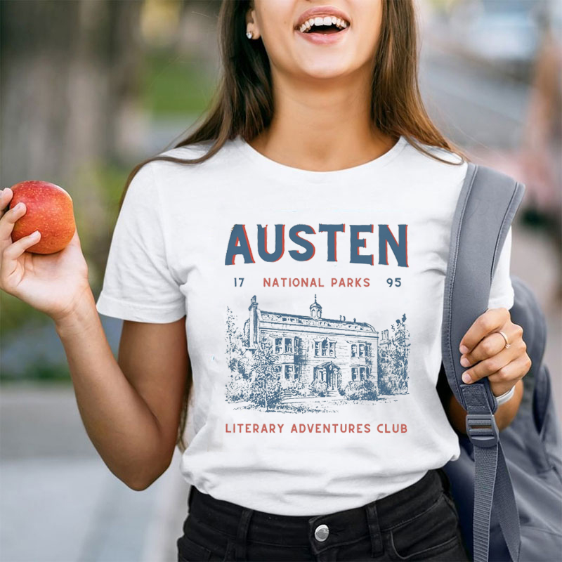 Austen National Parks Literary Adventures Club Teacher T-Shirt