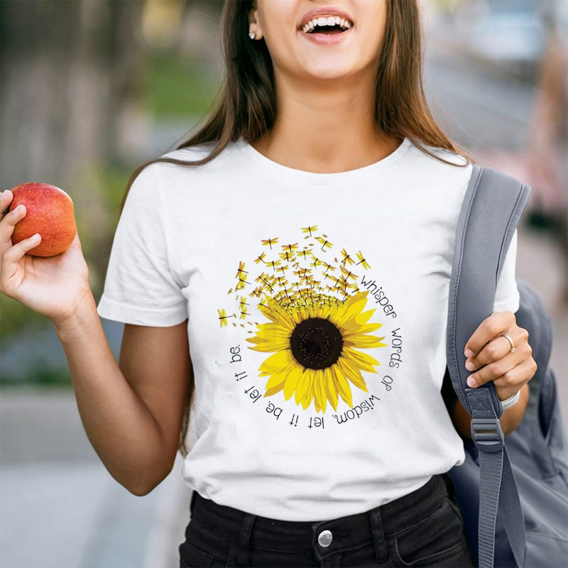 Whisper Words Of Wisdom Let It Be Teacher T-Shirt