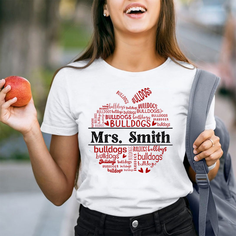 Personalized Name And Mascot Team Teacher T-Shirt