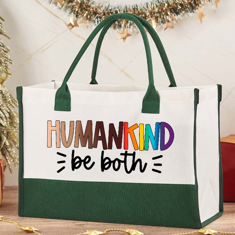Human Kind Be Both Teacher Cotton Tote Bag