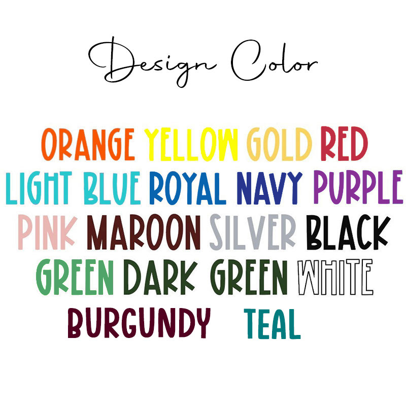 Personalized Colorful Glitter Letters Stacked Arrangement Teacher T-Shirt