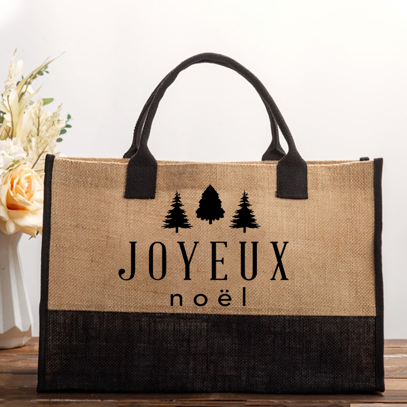 Joyeux Noël Christmas French Teacher Cotton Tote Bag