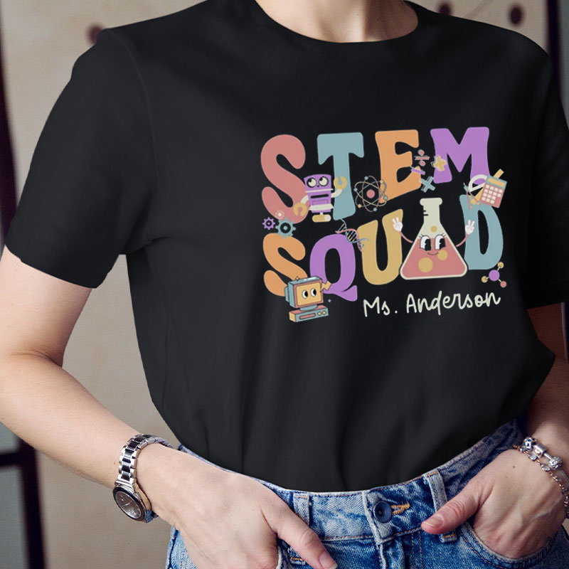 Personalized In My Stem Squad Teacher T-Shirt
