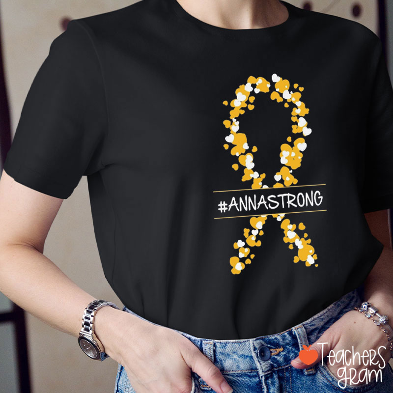 Personalized Childhood Cancer Teacher T-Shirt
