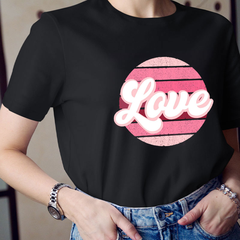 Retro Style Love Teacher T-Shirt
