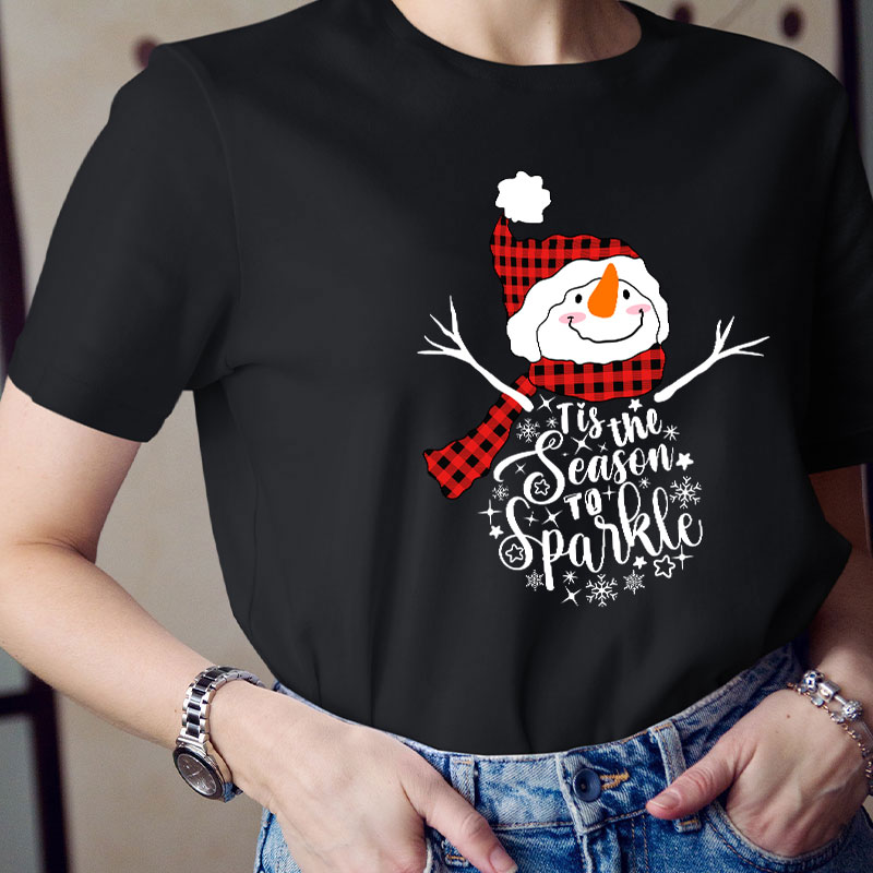 Tis The Season To Sparkle Teacher T-Shirt