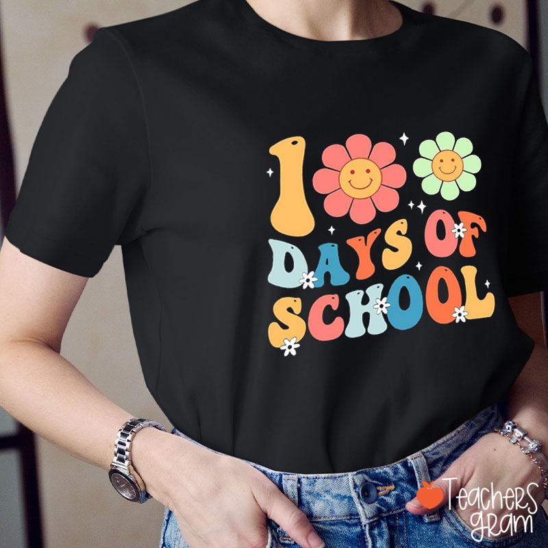 100 Days Of School Teacher T-Shirt