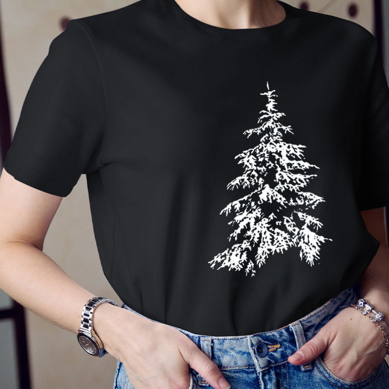 Winter Christmas Tree Teacher T-Shirt