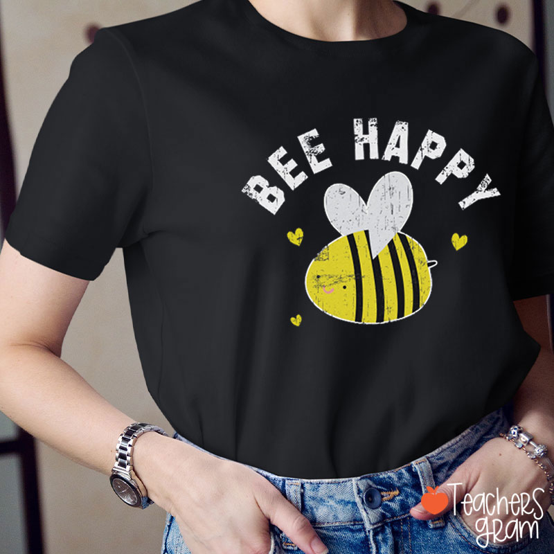 Cute Bee Bee Happy Teacher T-Shirt