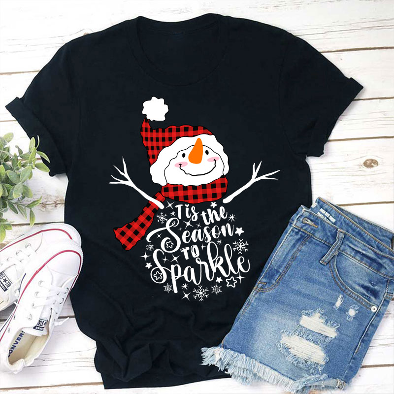 Tis The Season To Sparkle Teacher T-Shirt